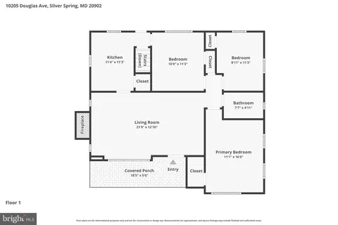 Floorplan - 10205 Douglas Ave, Silver Spring, MD 20902 photo 3 of 3