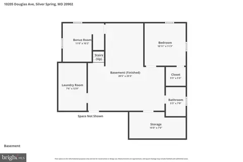 Floorplan - 10205 Douglas Ave, Silver Spring, MD 20902 photo 1 of 3