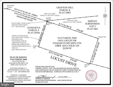 11027 Locust Dr, Damascus, MD 20872
