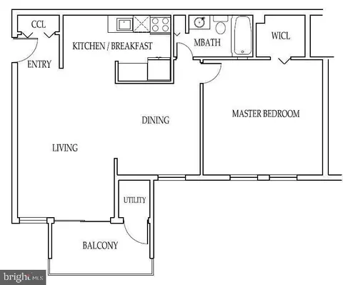 Floorplan - 2305 Greenery Ln #204-3, Silver Spring, MD 20906 photo 1 of 1