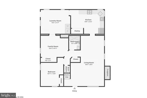 Floorplan - 1511 Crest Rd, Silver Spring, MD 20902 photo 2 of 4