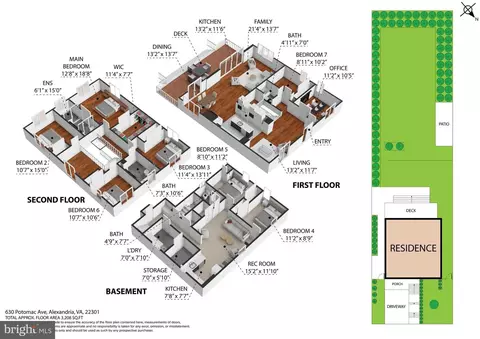 Floorplan - 630 Potomac Ave, Silver Spring, MD 20910 photo 1 of 2