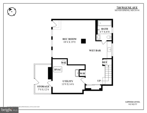 Floorplan - 710 Wayne Ave, Silver Spring, MD 20910 photo 4 of 5