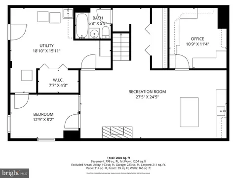 Floorplan - 10713 Gregory St, Silver Spring, MD 20901 photo 2 of 2