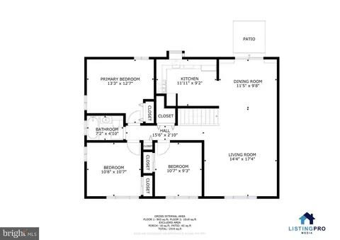 Floorplan - 4116 Fogel Ln, Silver Spring, MD 20906 photo 2 of 3