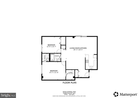Floorplan - 575 Thayer Ave #705, Silver Spring, MD 20910 photo 1 of 1
