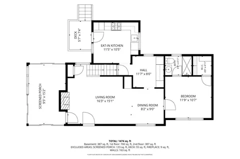 Floorplan - 314 Whitestone Rd, Silver Spring, MD 20901 photo 2 of 4