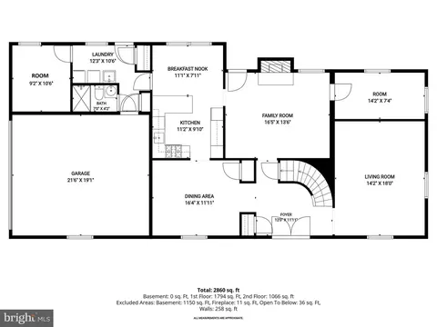 Floorplan - 12709 Hammonton Rd, Silver Spring, MD 20904 photo 1 of 4