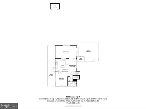 Floorplan - 11400 Cloverhill Dr, Silver Spring, MD 20902 photo 2 of 5
