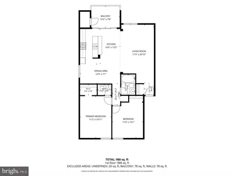 Floorplan - 2202 Greenery Ln #301-22, Silver Spring, MD 20906 photo 1 of 1