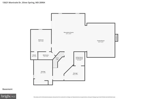 Floorplan - 13621 Montvale Dr, Silver Spring, MD 20904 photo 1 of 4
