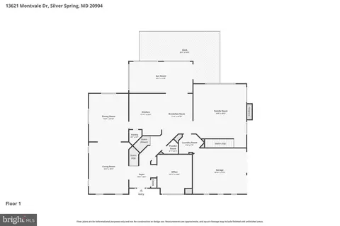 Floorplan - 13621 Montvale Dr, Silver Spring, MD 20904 photo 2 of 4