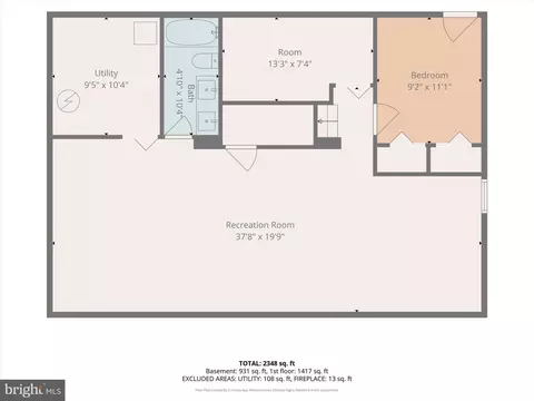 Floorplan - 11305 Mapleview Dr, Silver Spring, MD 20902 photo 2 of 3