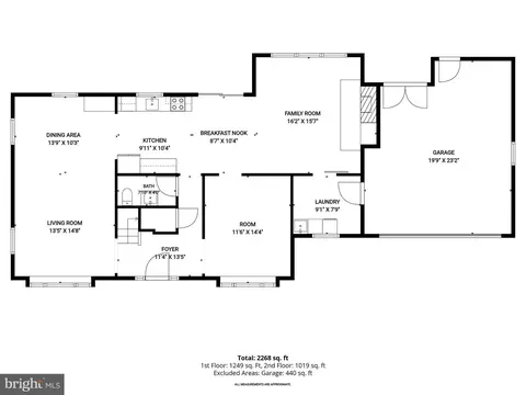 Floorplan - 2801 Village Ln, Silver Spring, MD 20906 photo 1 of 3