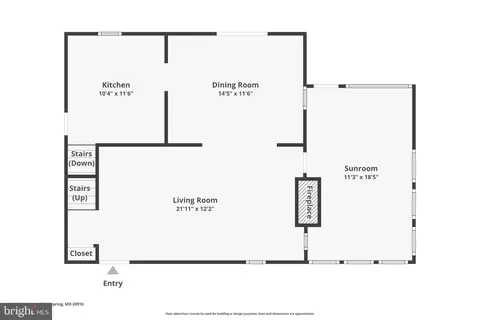 Floorplan - 505 Thayer Ave, Silver Spring, MD 20910 photo 1 of 3