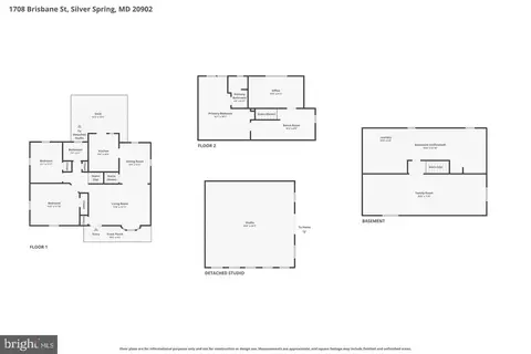 Floorplan - 1708 Brisbane St, Silver Spring, MD 20902 photo 2 of 4