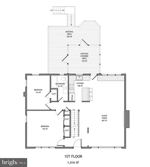 Floorplan - 8802 2nd Ave, Silver Spring, MD 20910 photo 2 of 3