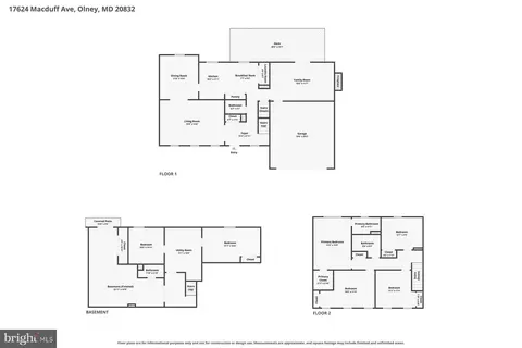 Floorplan - 17624 Macduff Ave, Olney, MD 20832 photo 2 of 4