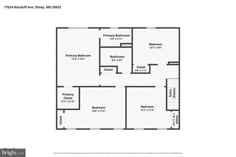 Floorplan - 17624 Macduff Ave, Olney, MD 20832 photo 4 of 4