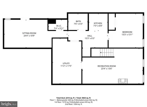 Floorplan - 13940 Alderton Rd, Silver Spring, MD 20906 photo 3 of 4