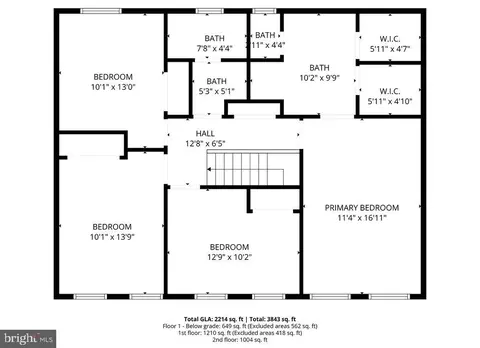 Floorplan - 13940 Alderton Rd, Silver Spring, MD 20906 photo 2 of 4