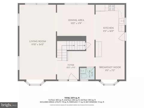 Floorplan - 2610 Silverdale Dr, Silver Spring, MD 20906 photo 3 of 4