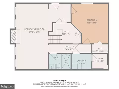 Floorplan - 2610 Silverdale Dr, Silver Spring, MD 20906 photo 2 of 4