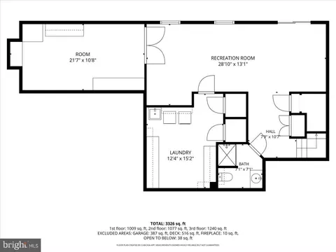 Floorplan - 17225 General Custer Way, Poolesville, MD 20837 photo 1 of 3