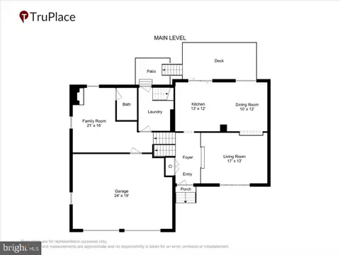 Floorplan - 1705 Crestview Dr, Potomac, MD 20854 photo 2 of 4