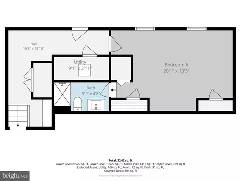 Floorplan - 1007 Ruppert Rd, Silver Spring, MD 20903 photo 4 of 5