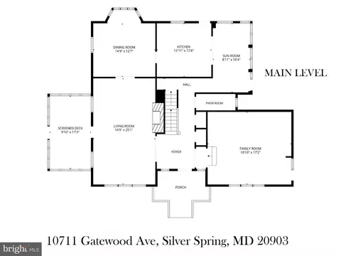 Floorplan - 10711 Gatewood Ave, Silver Spring, MD 20903 photo 1 of 4