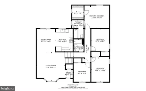 Floorplan - 12800 Littleton St, Silver Spring, MD 20906 photo 2 of 3