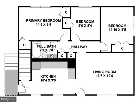 Floorplan - 143 Ritchie Ave, Silver Spring, MD 20910 photo 2 of 2