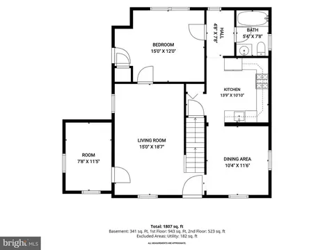 Floorplan - 9205 Glenville Rd, Silver Spring, MD 20901 photo 2 of 4