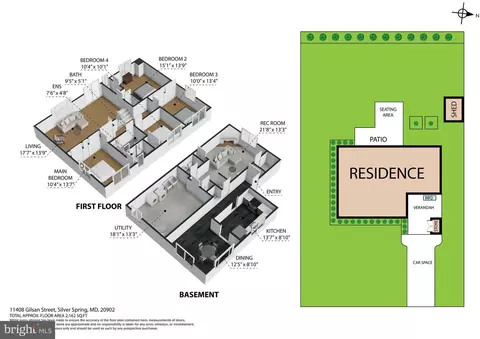 Floorplan - 11408 Gilsan St, Silver Spring, MD 20902 photo 2 of 2