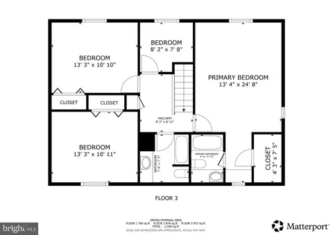 Floorplan - 2848 Gunarette Way, Silver Spring, MD 20906 photo 1 of 3
