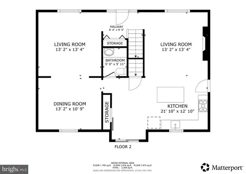 Floorplan - 2848 Gunarette Way, Silver Spring, MD 20906 photo 2 of 3