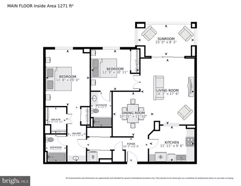 Floorplan - 14801 Pennfield Cir #311, Silver Spring, MD 20906 photo 1 of 1