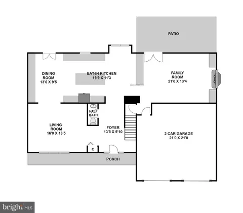 Floorplan - 13505 Montvale Dr, Silver Spring, MD 20904 photo 1 of 3