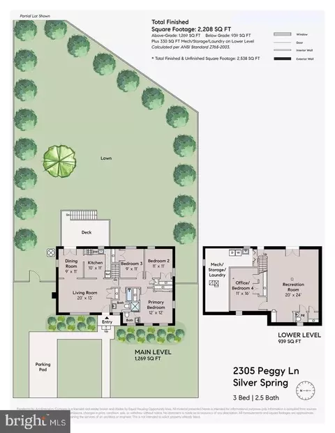 Floorplan - 2305 Peggy Ln, Silver Spring, MD 20910 photo 2 of 2
