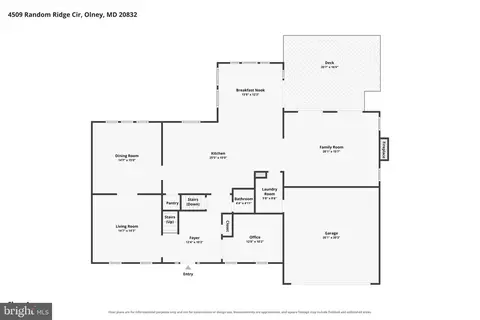Floorplan - 4509 Random Ridge Cir, Olney, MD 20832 photo 1 of 3