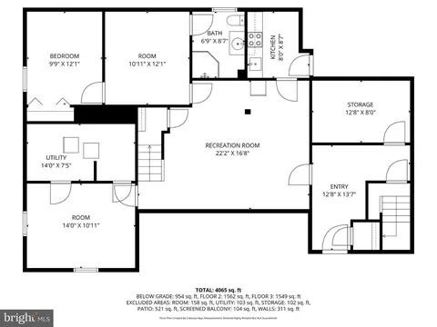 Floorplan - 1432 Crestridge Dr, Silver Spring, MD 20910 photo 2 of 4