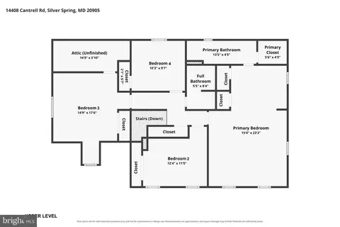 Floorplan - 14408 Cantrell Rd, Silver Spring, MD 20905 photo 2 of 4
