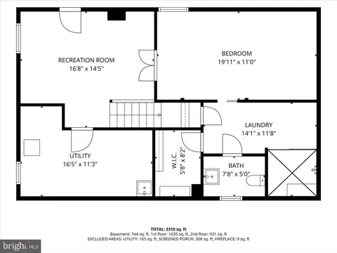 Floorplan - 14404 Tarpon Ter, Silver Spring, MD 20905 photo 3 of 4