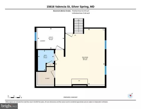 Floorplan - 15316 Valencia St, Silver Spring, MD 20905 photo 4 of 4