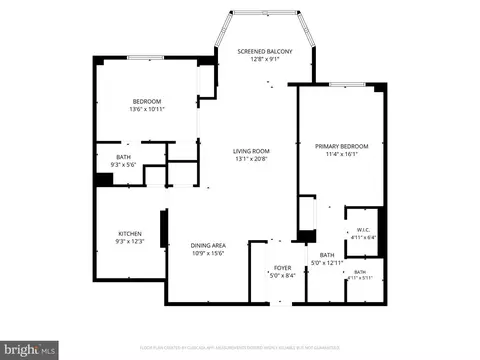 Floorplan - 15115 Interlachen Dr #3-601, Silver Spring, MD 20906 photo 1 of 1