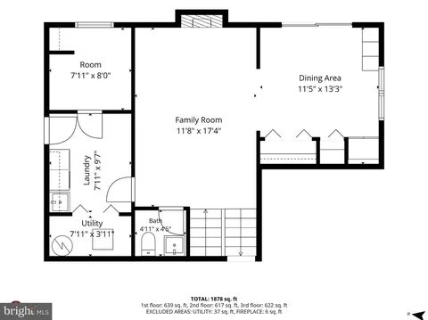 Floorplan - 11309 Clara St, Silver Spring, MD 20902 photo 2 of 4
