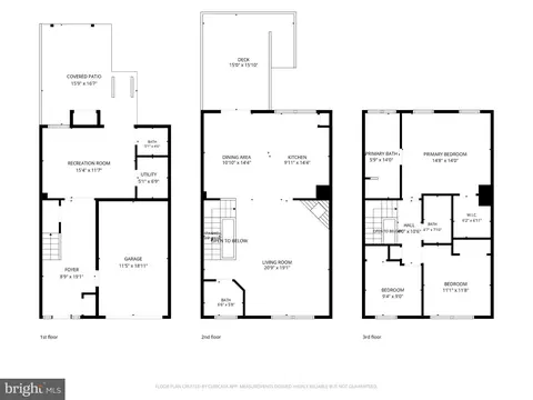 Floorplan - 14214 Plum Run Way, Silver Spring, MD 20906 photo 1 of 4