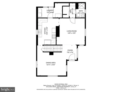 Floorplan - 336 Laurel Ave, Laurel, MD 20707 photo 1 of 7