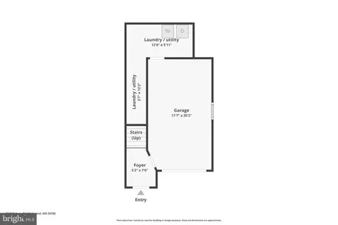 Floorplan - 9313 Palmer Pl #34, Laurel, MD 20708 photo 2 of 4